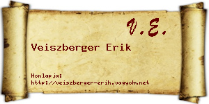 Veiszberger Erik névjegykártya